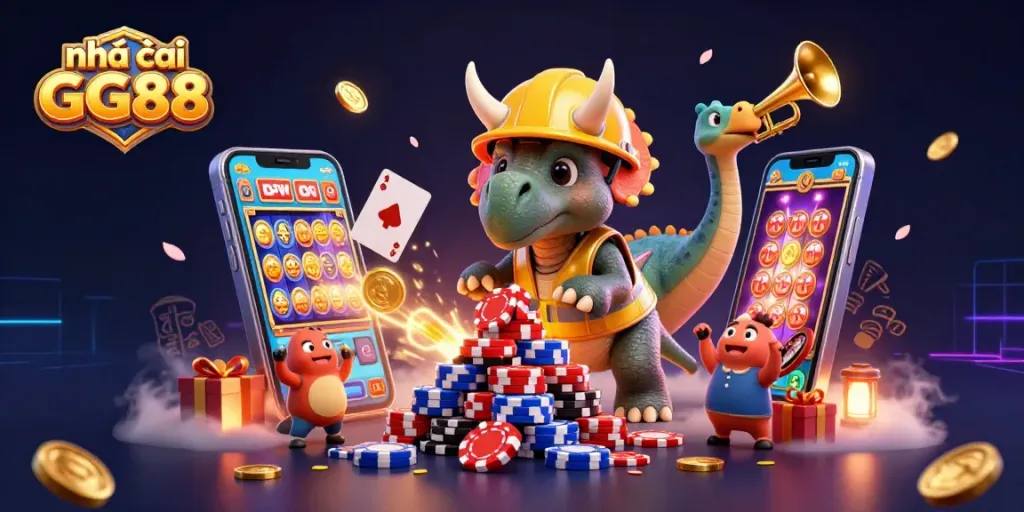 Join the thrill at Nhà cái GG88 with vibrant casino gaming scenes full of excitement and rewards.