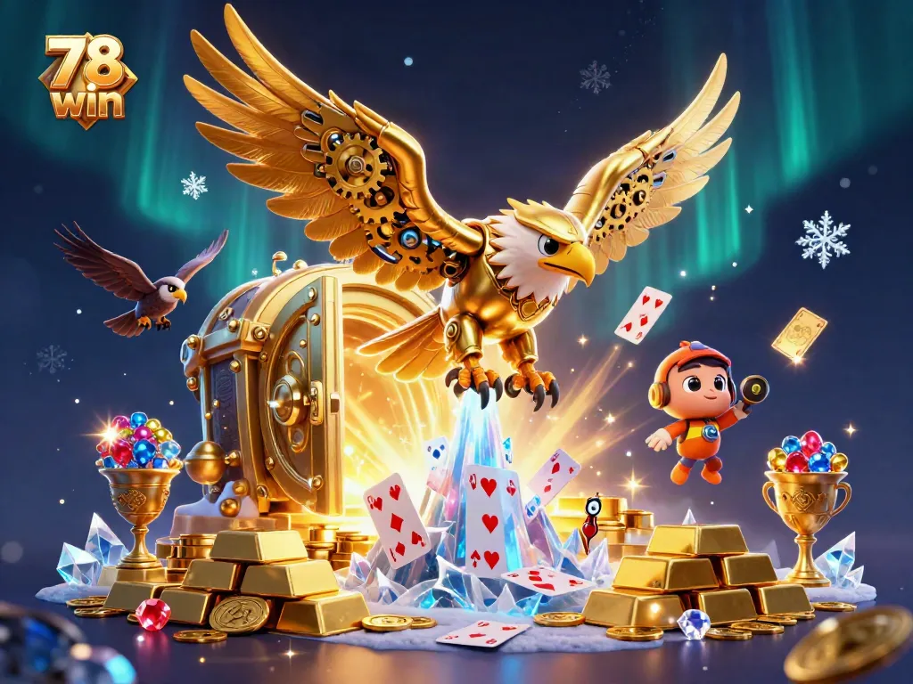 Experience the thrill with 78 win in a vibrant 3D casino world filled with treasures and gaming energy.