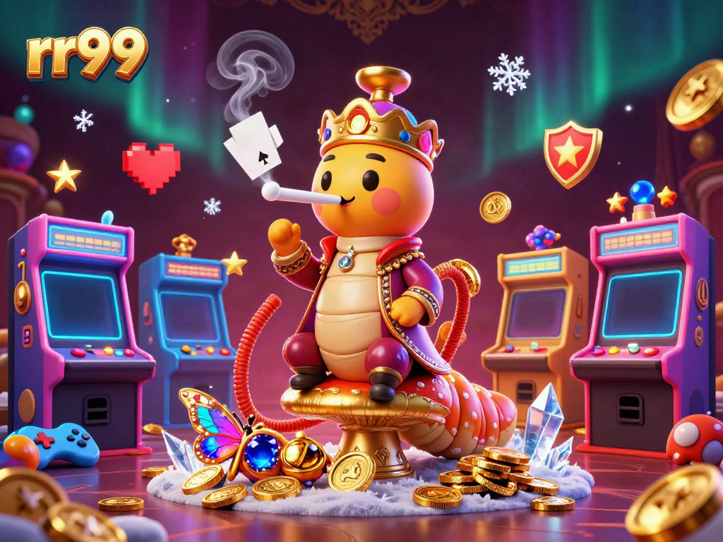Experience the excitement of rr99 with a vibrant 3D illustration showcasing thrilling gaming elements and characters.