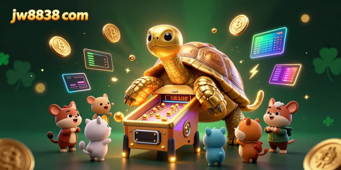 Engage with jw8838 com's exciting gaming experience featuring a colossal tortoise pinball machine.
