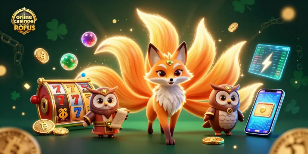 Play at online casinoer uden ROFUS with vibrant characters and thrilling symbols in an engaging 3D scene.