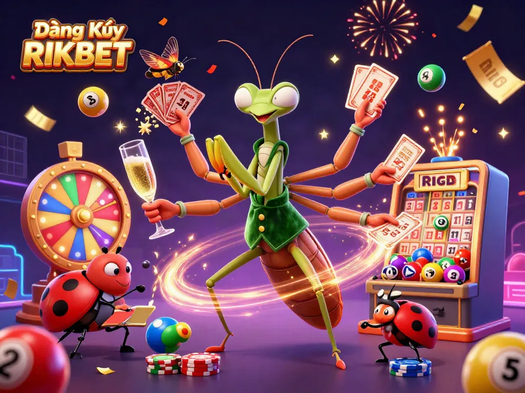 Participate in Đăng Ký RIKBET at a vibrant online casino with exciting lottery and game elements.
