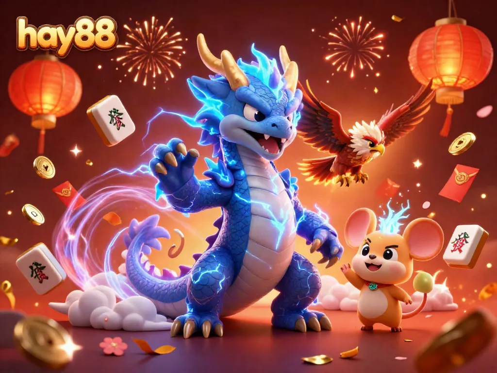 Experience thrilling gameplay with hay88's vibrant casino illustration featuring dynamic characters and rich game elements.